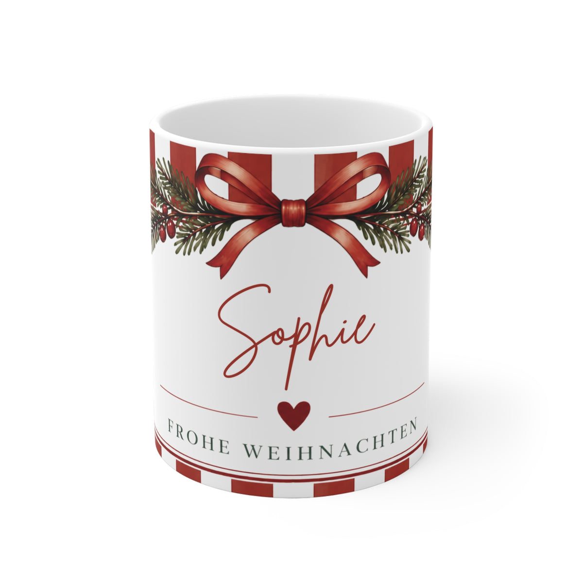Personalisierte Weihnachtstasse mit Name, Tasse Weihnachten 11oz, Weihnachtsgeschenk für Sie und Ihn, Christmas Mug