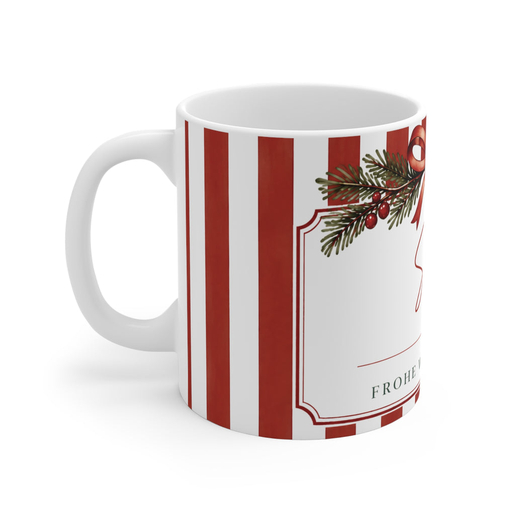 Personalisierte Weihnachtstasse mit Name, Tasse Weihnachten 11oz, Weihnachtsgeschenk für Sie und Ihn, Christmas Mug
