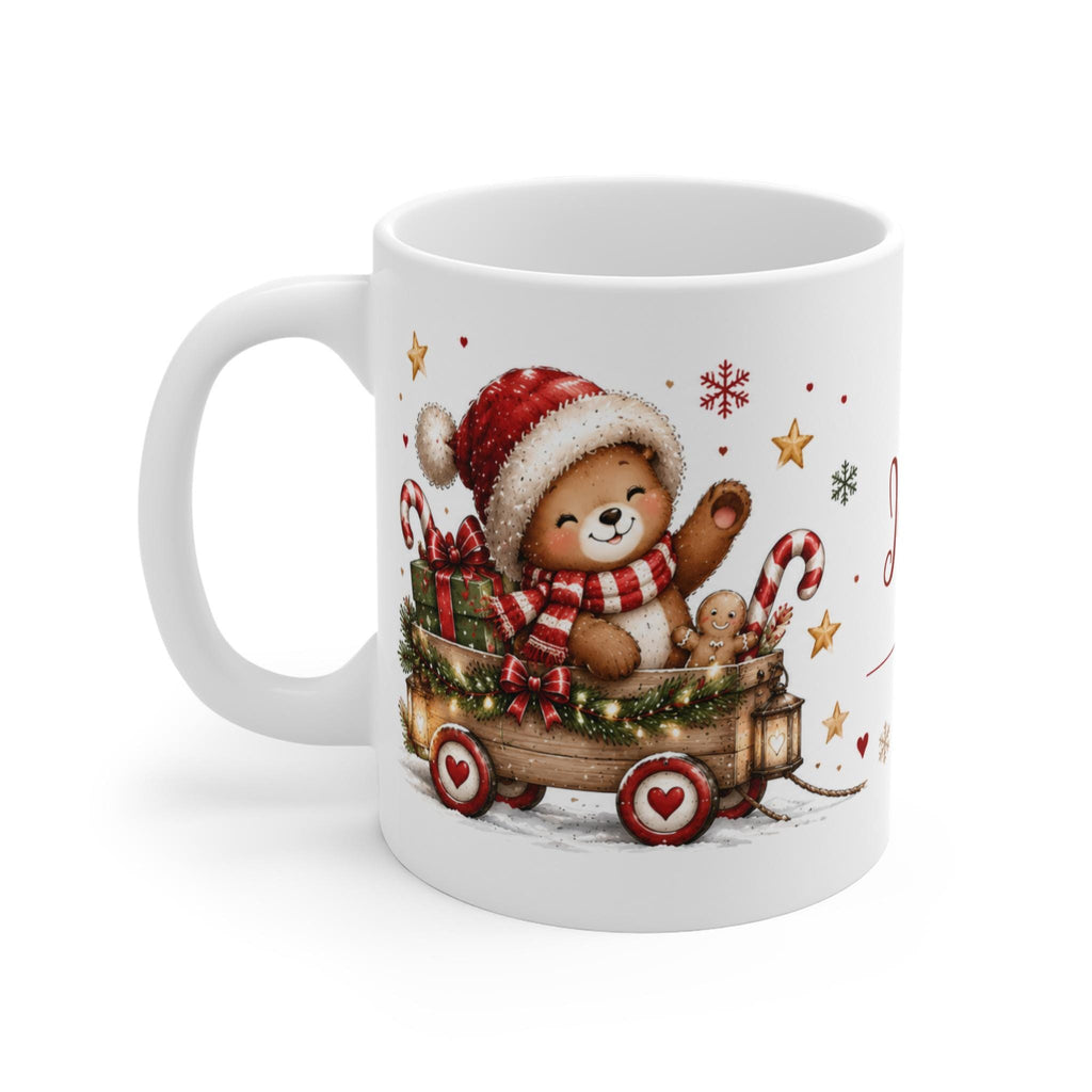 Personalisierte Weihnachtstasse mit Name | Weihnachtstasse Kinder | Tasse mit Namen | Weihnachtsgeschenk für Kinder | 11 oz