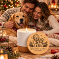 Weihnachtskerze für Hundeliebhaber & Katzenfreunde – Duftkerze in Keramik mit Bambusdeckel  – Geschenk für Tierbesitzer